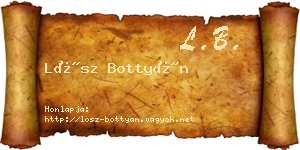Lősz Bottyán névjegykártya