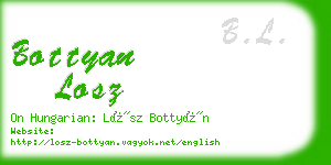 bottyan losz business card